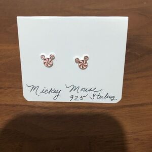 Mickey Mouse Sterling Silver Earrings